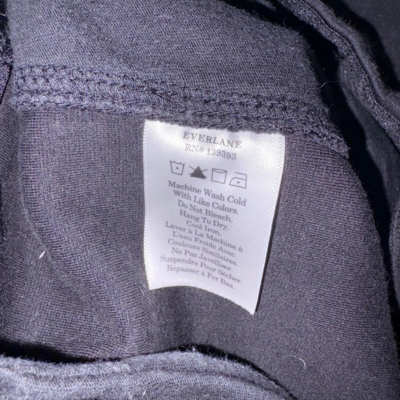 Everlane Black Dream Pant Elastic Waist Pintuck Tapered Trouser XL - Picture 7 of 14